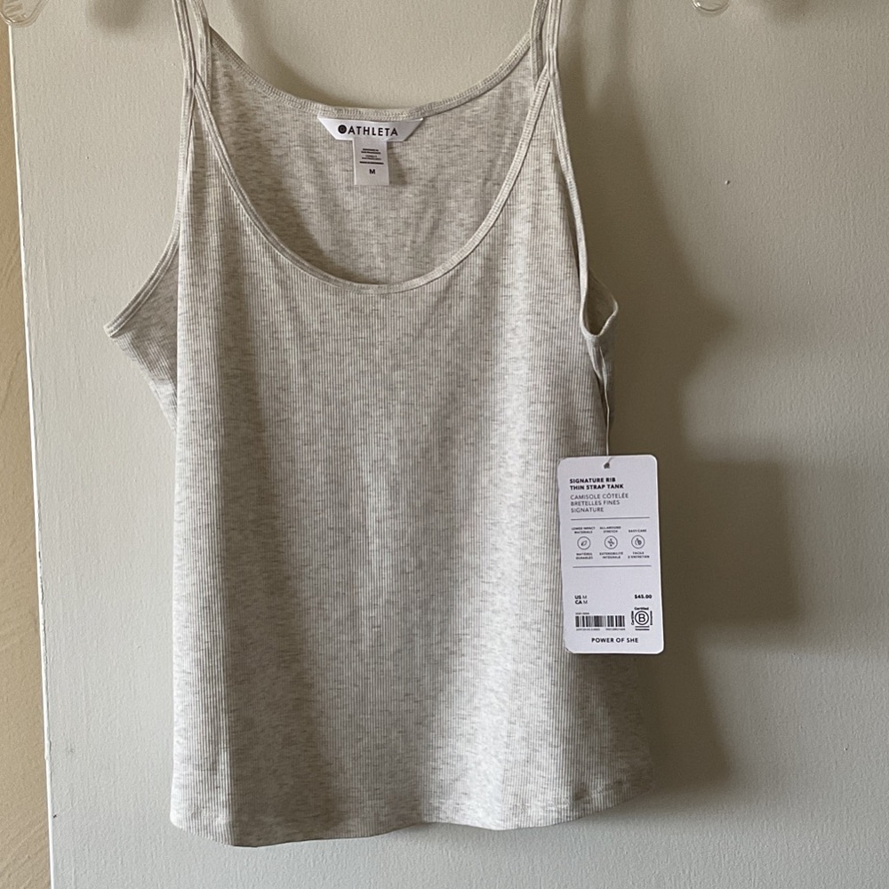 Athleta Signature Rib Thin Strap Tank